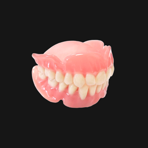 Full mouth set of removable dentures.